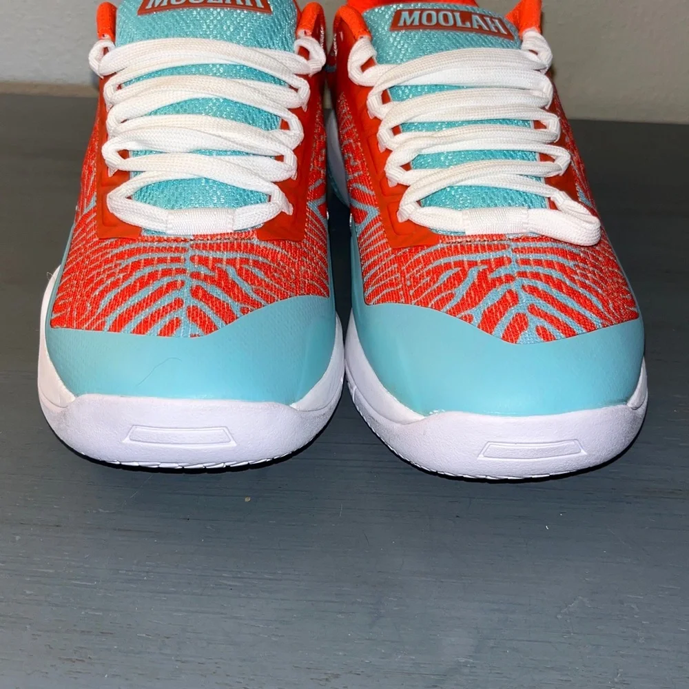 Moolah Kicks Neovolt Low Women’s Basketball Sneakers Size 7.5 Aqua Red NIB